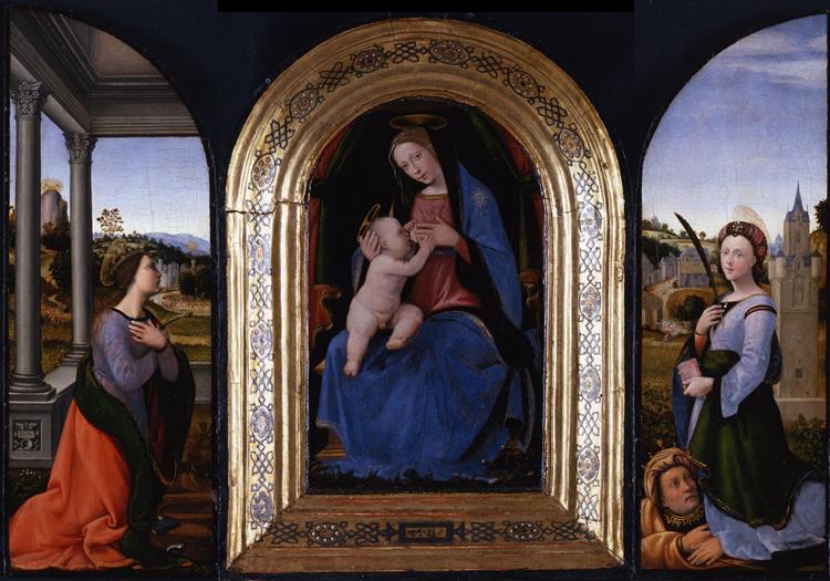 Triptych, c.1510 - Mariotto Albertinelli