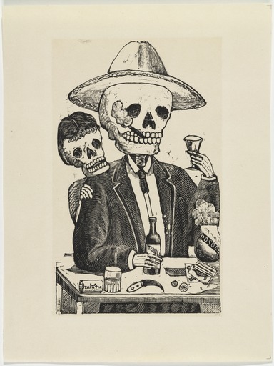 Alcoholic Calavera, 1888 - Jose Guadalupe Posada