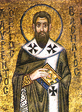 St. Basil the Great, c.1030 - Byzantine Mosaics