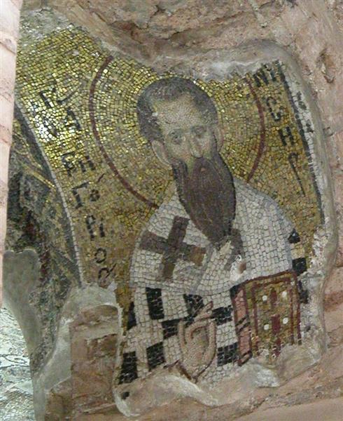 Gregory of Nyssa, c.1300 - Byzantine Mosaics