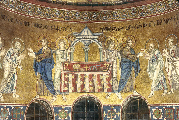 Деталь мозаїки, c.1030 - Візантійські Мозіїки
