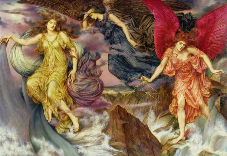 The Storm Spirits, c.1900 - Эвелин де Морган