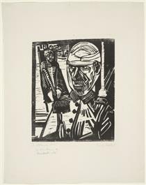 Two Wounded Men - Erich Heckel
