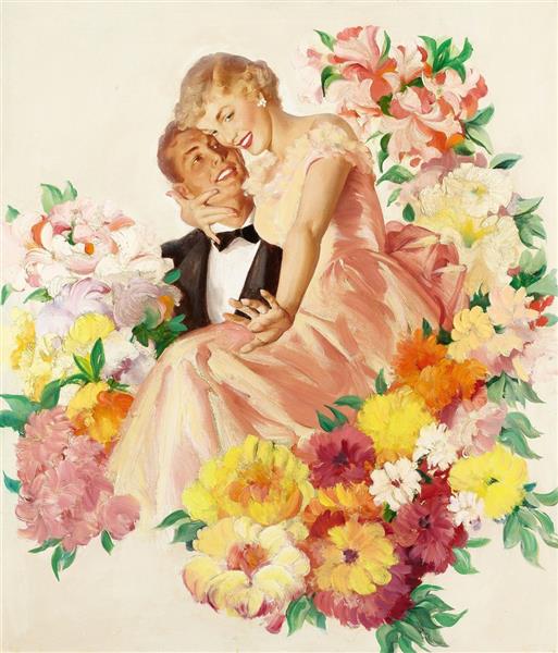Cashmere Bouquet Soap Advertisement Illustration, 1949 - Хэддон Сандблом
