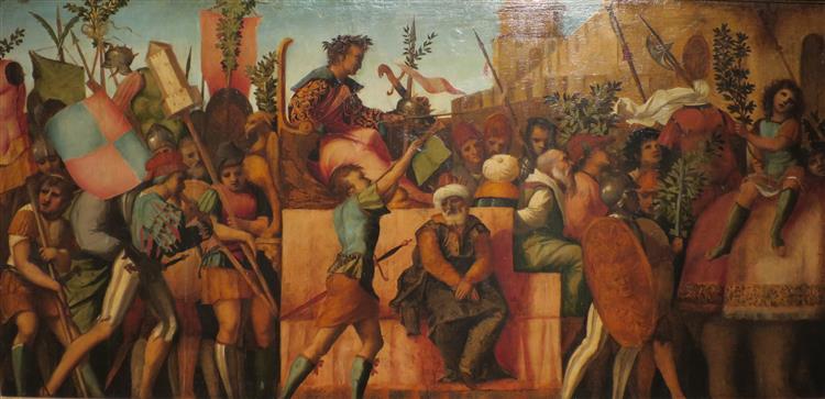 The Triumph of Caesar, 1510 - Якопо Пальма старший