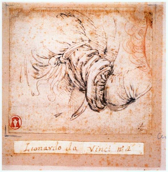 Sleeve Study for the Annunciation, c.1470 - c.1473 - Leonardo da Vinci