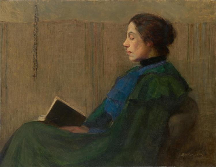 Woman Reading, c.1915 - Agnes Goodsir