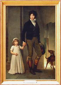 Jean-Baptiste Isabey (1767 - 1855) et sa fille Alexandrine (1791 - 1871) - Франсуа Жерар