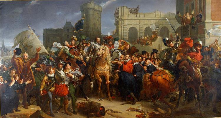 Entree D Henri IV a Paris Mba Chartres Ville Entrée d'Henri IV à Paris, 22 mars 1594, 1817 - François Gérard