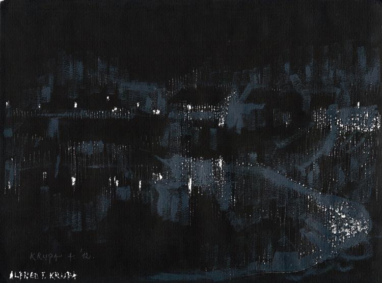 Night on the River Kupa, 2012 - Alfred Freddy Krupa