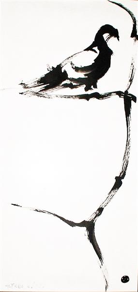 Bird on the branch, 1993 - Альфред Фредди Крупа