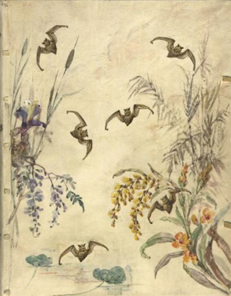 Antonio De La Gandara, Ilustração Para O Livro "les Chauves-souris" (os Morcegos) De R. Montesquiou - Антонио де ла Гандара