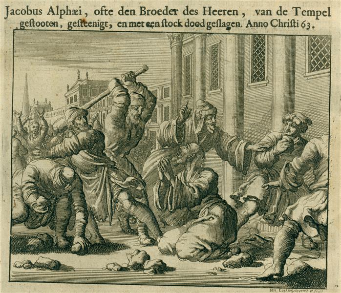 Martyrdom of Apostle James the Lesser, Jerusalem, AD 63, 1685 - Ян Лёйкен