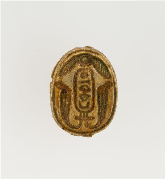 Scarab Inscribed with the Throne Name of Thutmose I, c.1504 - c.1492 BC - Ancient Egypt