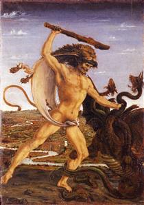 Hercules and the Hydra - Антонио дель Поллайоло