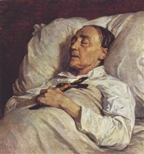 Portrait of Madame Mazois on her Deathbed - Henri Regnault