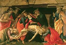 Piedad con san Jerónimo, san Pablo y san Pedro - Sandro Botticelli