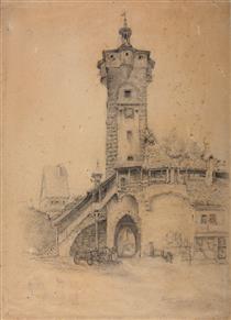 Der Klingenturm in Rothenburg Ob Der Taube - Toby Edward Rosenthal