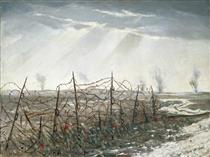 A Front Line near St Quentin - Christopher Nevinson