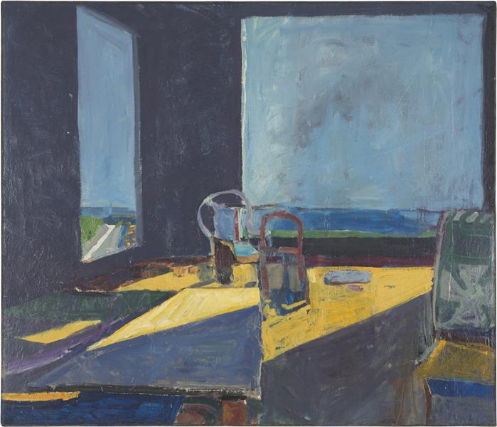 Interior with View of the Ocean, 1957 - Ричард Дибенкорн