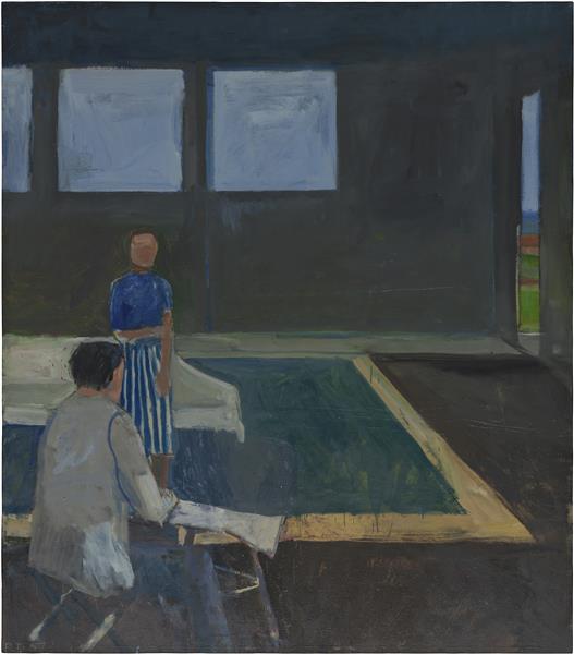 Man and Woman in a Large Room, 1957 - Richard Diebenkorn