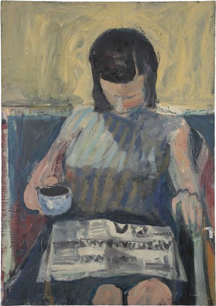 Woman with a Newspaper, 1960 - Річард Дібенкорн