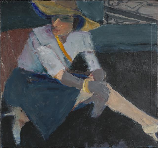 Woman in Hat and Gloves, 1963 - Ричард Дибенкорн