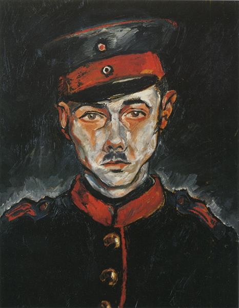 Self-portrait with a white face, 1917 - Walter Gramatté