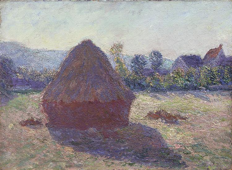 A Haystack in the Evening Sun, 1891 - Claude Monet