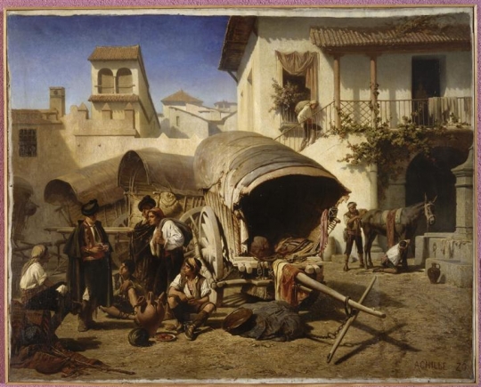 Posada San Rafael In Cordoba, 1861 - Achille Zo