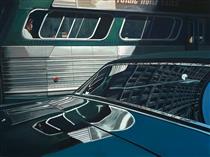 Bus with Reflection of the Flatiron Building - Richard Estes