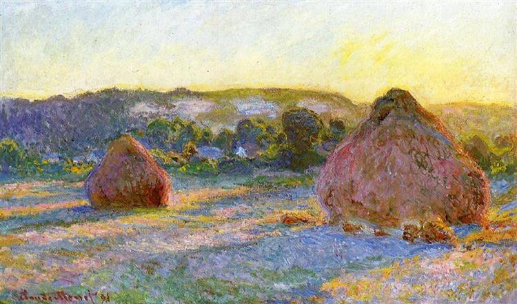 Stacks of Wheat (End of Summer), 1890 - 1891 - Claude Monet