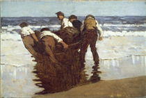 Launching The Currach - Paul Henry