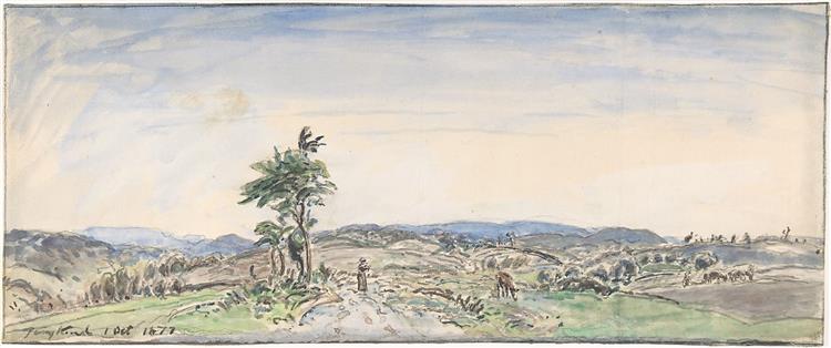 Landscape, 1877 - Johan Jongkind