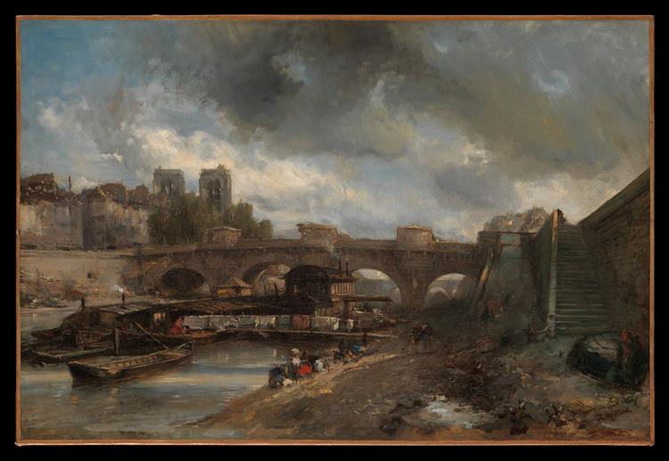 The Pont Neuf, 1849 - 1850 - Johan Jongkind