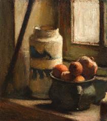 Still Life with Bowl of Fruit by a Window - Родерик О’Конор