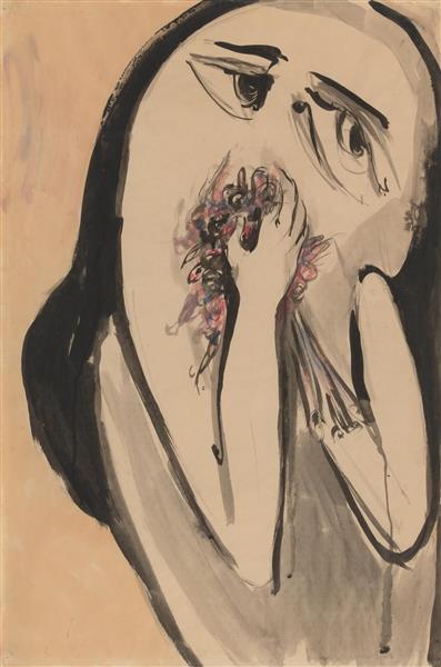 Niña con flores, c.1956 - Joy Hester