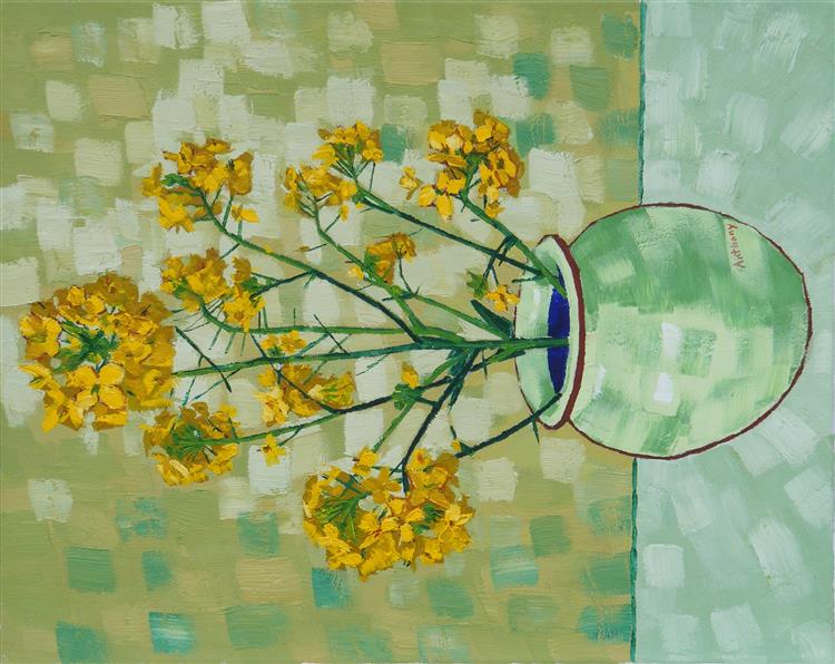 23. Rapeseed After Still Life Vase with Fourteen Sunflowers 2017 by Anthony D. Padgett (after Van Gogh Arles 1888), 2017 - Anthony Padgett