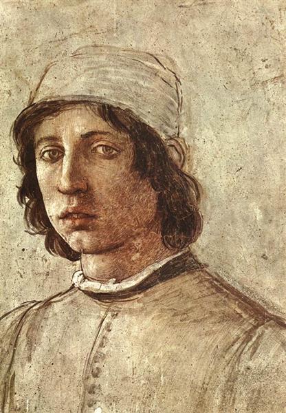 Self-portrait (detail) - Filippino Lippi
