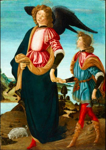 Tobias and the Archangel Raphael, 1485 - Francesco Botticini