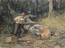 Sawing Timber - Frederick McCubbin