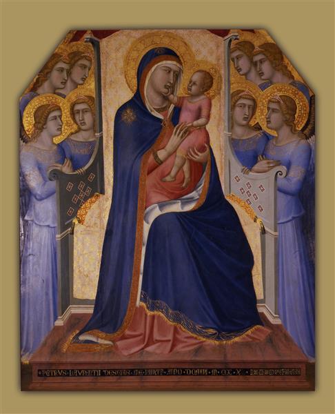 Madonna Col Bambino Fra Otto Angeli - Pietro Lorenzetti
