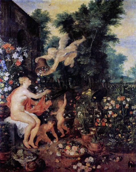 Flora E Zefiro - Jan Brueghel the Elder
