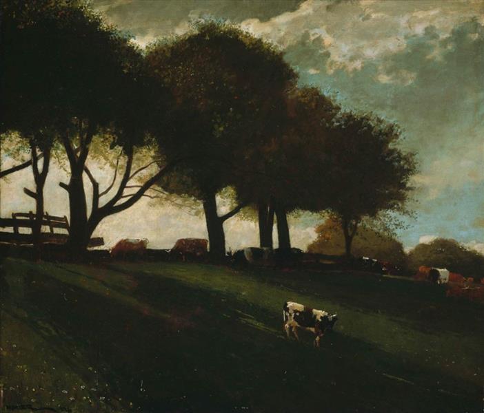 Twilight at Leeds, New York, 1876 - Winslow Homer