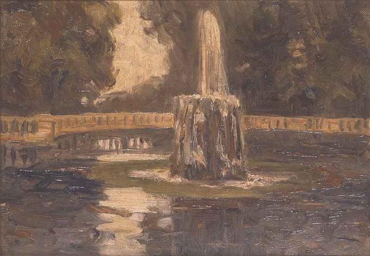 Fountain in Rome, 1908 - Fujishima Takeji