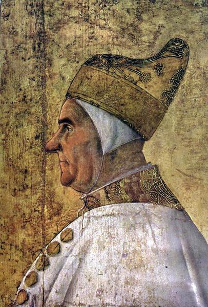 Portrait of Doge Giovanni Mocenigo, 1480 - 真蒂萊·貝利尼