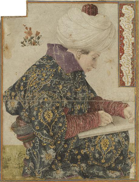 A Sitting Scrivener, c.1479 - c.1480 - 真蒂萊·貝利尼