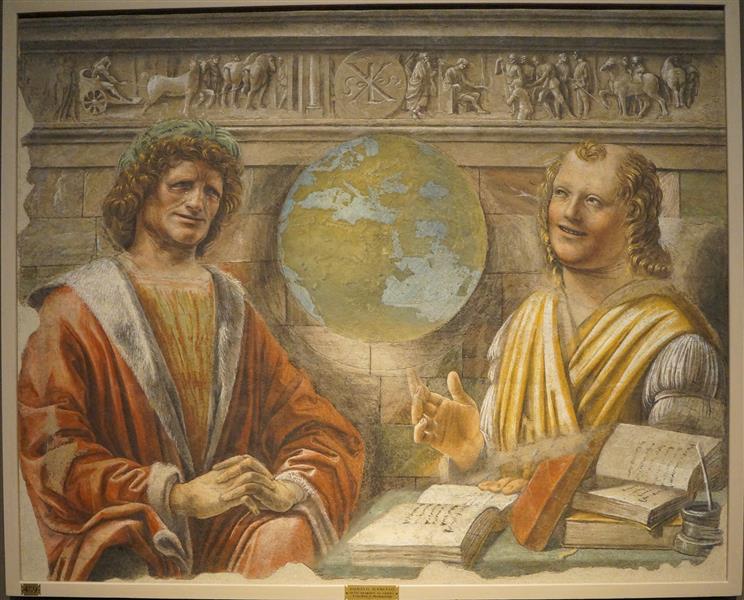 Crying Heraclitus and Laughing Democritus, 1477 - Донато Браманте