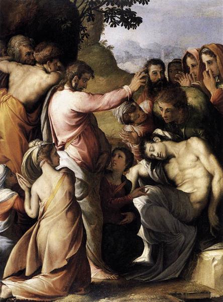 Raising of Lazarus, c.1540 - Francesco de' Rossi (Francesco Salviati), "Cecchino"