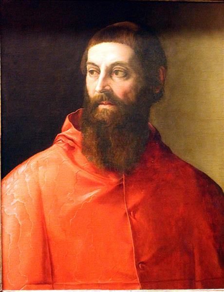 Cardinal Rodolfo Pio, 1550 - Francesco de' Rossi (Francesco Salviati), "Cecchino"